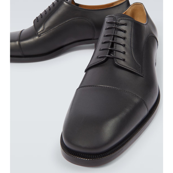 Christian Louboutin Cortomale Flat Black Leather Dress Oxford Derby Loafer 44 11 main image 11